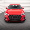 Audi A3 8Y - Lâmina frontal STREET PRO + Splitters | AUA38YCNC-FD1B+FSF1G | Produto Maxton Design distribuído por Unicartuning.