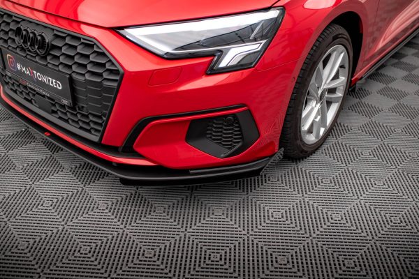 Audi A3 8Y - Lâmina frontal STREET PRO + Splitters | AUA38YCNC-FD1BRB+FSF1G | Produto Maxton Design distribuído por Unicartuning. Audi A3 8Y - Lâmina frontal STREET PRO + Splitters | AUA38YCNC-FD1BRB+FSF1G | Produto Maxton Design distribuído por Unicartuning.