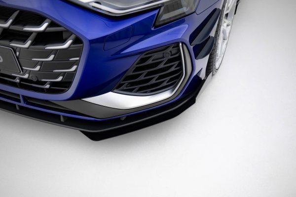 Audi A3 S-Line Sedan / S3 Sedan 8Y (facelift) - Lâmina frontal STREET PRO + Splitters | AUS38YFCNC-FD1B+FSF1G | Produto Maxton Design distribuído por Unicartuning.