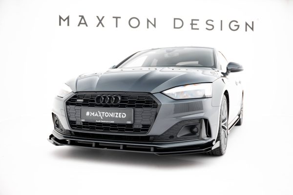 Audi A5 F5 (facelift) - Lâmina frontal STREET PRO + Splitters | AUA52FSBCNC-FD1B+FSF1G | Produto Maxton Design distribuído por Unicartuning. Audi A5 F5 (facelift) - Lâmina frontal STREET PRO + Splitters | AUA52FSBCNC-FD1B+FSF1G | Produto Maxton Design distribuído por Unicartuning.