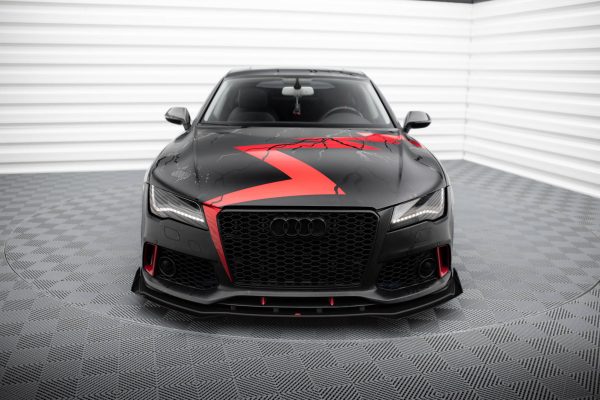 Audi A7 RS7 Look C7 - Lâmina frontal STREET PRO + Splitters | AUA7C7RS7LOOKCNC-FD1B+FSF1G | Produto Maxton Design distribuído por Unicartuning. Audi A7 RS7 Look C7 - Lâmina frontal STREET PRO + Splitters | AUA7C7RS7LOOKCNC-FD1B+FSF1G | Produto Maxton Design distribuído por Unicartuning.