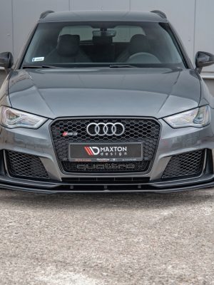 Audi RS3 8V Sportback - Lâmina frontal STREET PRO + Splitters | AURS38VCNC-FD3BRB+FSF1G | Produto Maxton Design distribuído por Unicartuning. Audi RS3 8V Sportback - Lâmina frontal STREET PRO + Splitters | AURS38VCNC-FD3BRB+FSF1G | Produto Maxton Design distribuído por Unicartuning.