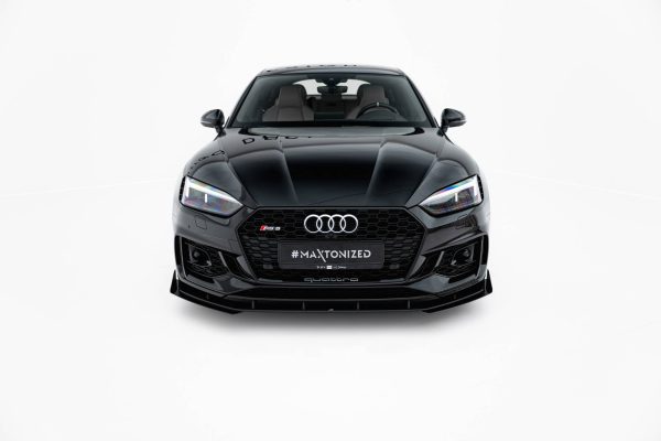 Audi RS5 Coupé / Sportback F5 - Lâmina frontal STREET PRO + Splitters | AURS52SBCNC-FD1BRB+FSF1G | Produto Maxton Design distribuído por Unicartuning. Audi RS5 Coupé / Sportback F5 - Lâmina frontal STREET PRO + Splitters | AURS52SBCNC-FD1BRB+FSF1G | Produto Maxton Design distribuído por Unicartuning.