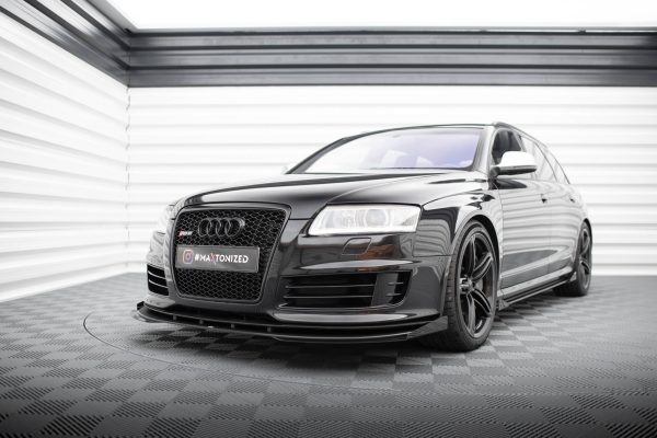 Audi RS6 Avant C6 - Lâmina frontal STREET PRO + Splitters | AURS6C6CNC-FD3BRB+FSF1G | Produto Maxton Design distribuído por Unicartuning. Audi RS6 Avant C6 - Lâmina frontal STREET PRO + Splitters | AURS6C6CNC-FD3BRB+FSF1G | Produto Maxton Design distribuído por Unicartuning.