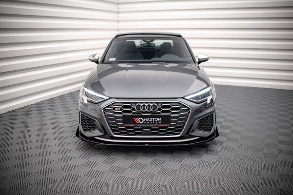Audi S3 / A3 S-Line 8Y - Lâmina frontal STREET PRO + Splitters | AUA38YSLINECNC-FD1B+FSF1G | Produto Maxton Design distribuído por Unicartuning. Audi S3 / A3 S-Line 8Y - Lâmina frontal STREET PRO + Splitters | AUA38YSLINECNC-FD1B+FSF1G | Produto Maxton Design distribuído por Unicartuning.