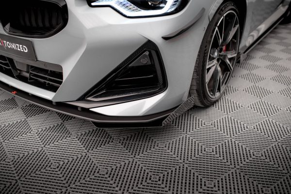 BMW 2 Coupé Pack M / M240i G42 - Lâmina frontal STREET PRO + Splitters | BM242MPACKCNC-FD1BRB+FSF1G | Produto Maxton Design distribuído por Unicartuning. BMW 2 Coupé Pack M / M240i G42 - Lâmina frontal STREET PRO + Splitters | BM242MPACKCNC-FD1BRB+FSF1G | Produto Maxton Design distribuído por Unicartuning.