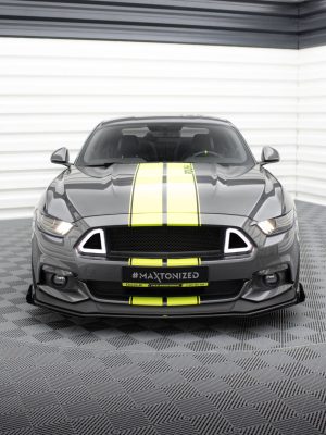 Ford Mustang GT Mk6 - Lâmina frontal STREET PRO + Splitters | FOMU6GTCNC-FD1B+FSF1G | Produto Maxton Design distribuído por Unicartuning.