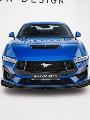 Ford Mustang GT Mk7 - Lâmina frontal STREET PRO + Splitters | FOMU7GTCNC-FD1B+FSF1G | Produto Maxton Design distribuído por Unicartuning.