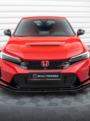 Honda Civic Type-R Mk 11 - Lâmina frontal STREET PRO + Splitters | HOCI11TYPERCNC-FD1B+FSF1G | Produto Maxton Design distribuído por Unicartuning.