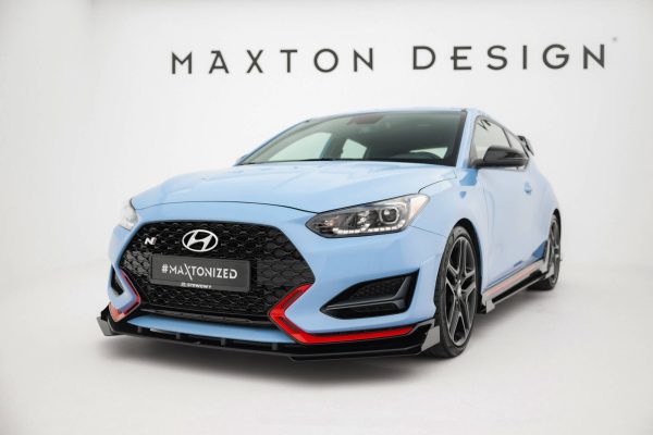 Hyundai Veloster N Mk2 - Lâmina frontal STREET PRO + Splitters | HYVE2NCNC-FD1B+FSF1G | Produto Maxton Design distribuído por Unicartuning. Hyundai Veloster N Mk2 - Lâmina frontal STREET PRO + Splitters | HYVE2NCNC-FD1B+FSF1G | Produto Maxton Design distribuído por Unicartuning.