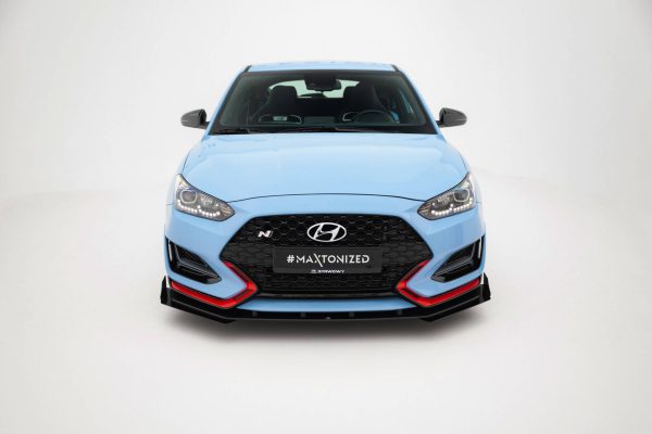 Hyundai Veloster N Mk2 - Lâmina frontal STREET PRO + Splitters | HYVE2NCNC-FD1BRB+FSF1G | Produto Maxton Design distribuído por Unicartuning. Hyundai Veloster N Mk2 - Lâmina frontal STREET PRO + Splitters | HYVE2NCNC-FD1BRB+FSF1G | Produto Maxton Design distribuído por Unicartuning.