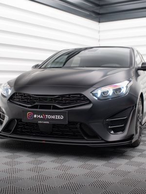 Kia Proceed GT Mk3 (facelift) / Ceed GT / GT - Line Mk1 (facelift) - Lâmina frontal STREET PRO + Splitters | KICE3FPROGTCNC-FD1B+FSF1G | Produto Maxton Design distribuído por Unicartuning. Kia Proceed GT Mk3 (facelift) / Ceed GT / GT - Line Mk1 (facelift) - Lâmina frontal STREET PRO + Splitters | KICE3FPROGTCNC-FD1B+FSF1G | Produto Maxton Design distribuído por Unicartuning.
