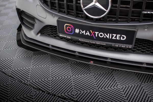 Mercedes-AMG C43 Coupé / Cabrio C205 (facelift) / A205 (facelift) - Lâmina frontal STREET PRO + Splitters | MEC205F43CCNC-FD1BRB+FSF1G | Produto Maxton Design distribuído por Unicartuning.