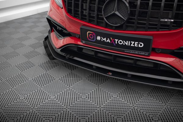 Mercedes-Benz A45 AMG Aero W176 (facelift) - Lâmina frontal STREET PRO + Splitters | MEA176FAEROCNC-FD1B+FSF1G | Produto Maxton Design distribuído por Unicartuning. Mercedes-Benz A45 AMG Aero W176 (facelift) - Lâmina frontal STREET PRO + Splitters | MEA176FAEROCNC-FD1B+FSF1G | Produto Maxton Design distribuído por Unicartuning.
