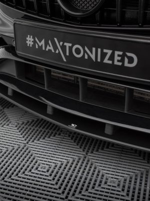 Mercedes-Benz Classe A AMG-line W176 (facelift) - Lâmina frontal STREET PRO + Splitters | MEA176FAMGLINECNC-FD1B+FSF1G | Produto Maxton Design distribuído por Unicartuning.