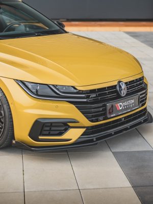Volkswagen Arteon R-line - Lâmina frontal STREET PRO + Splitters | VWAR1RLINECNC-FD1BRB+FSF1G | Produto Maxton Design distribuído por Unicartuning.