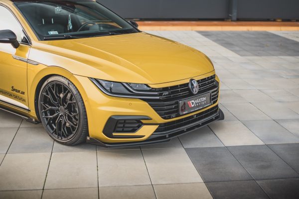 Volkswagen Arteon R-line - Lâmina frontal STREET PRO + Splitters | VWAR1RLINECNC-FD1BRB+FSF1G | Produto Maxton Design distribuído por Unicartuning.