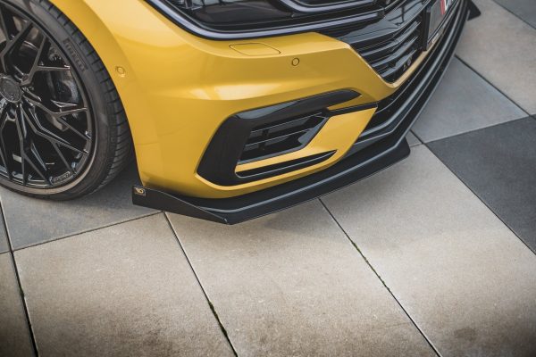 Volkswagen Arteon R-line - Lâmina frontal STREET PRO + Splitters | VWAR1RLINECNC-FD1BRB+FSF1G | Produto Maxton Design distribuído por Unicartuning.