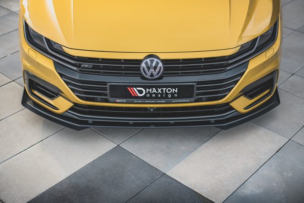 Volkswagen Arteon R-line - Lâmina frontal STREET PRO + Splitters | VWAR1RLINECNC-FD1BRB+FSF1G | Produto Maxton Design distribuído por Unicartuning.