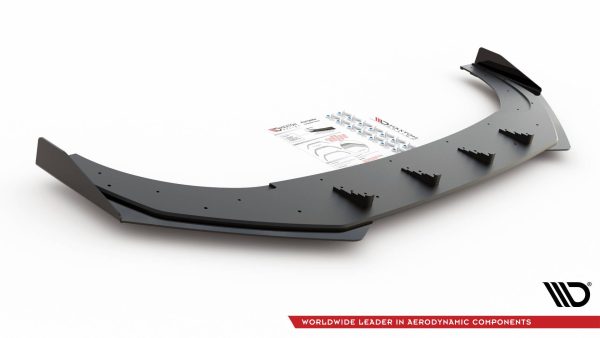Volkswagen Golf GTI ClubSport Mk8 - Lâmina frontal STREET PRO + Splitters | VWGO8GTICSCNC-FD1B+FSF1G | Produto Maxton Design distribuído por Unicartuning. Volkswagen Golf GTI ClubSport Mk8 - Lâmina frontal STREET PRO + Splitters | VWGO8GTICSCNC-FD1B+FSF1G | Produto Maxton Design distribuído por Unicartuning.