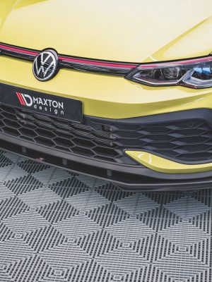 Volkswagen Golf GTI ClubSport Mk8 - Lâmina frontal STREET PRO + Splitters | VWGO8GTICSCNC-FD1B+FSF1G | Produto Maxton Design distribuído por Unicartuning. Volkswagen Golf GTI ClubSport Mk8 - Lâmina frontal STREET PRO + Splitters | VWGO8GTICSCNC-FD1B+FSF1G | Produto Maxton Design distribuído por Unicartuning.