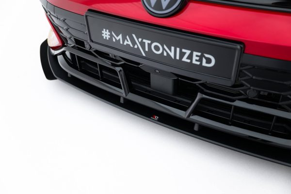 Volkswagen Golf GTI ClubSport Mk8 (facelift) - Lâmina frontal STREET PRO + Splitters | VWGO8FGTICSCNC-FD1B+FSF1G | Produto Maxton Design distribuído por Unicartuning. Volkswagen Golf GTI ClubSport Mk8 (facelift) - Lâmina frontal STREET PRO + Splitters | VWGO8FGTICSCNC-FD1B+FSF1G | Produto Maxton Design distribuído por Unicartuning.