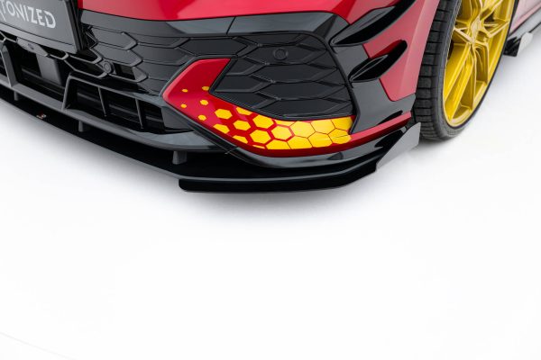 Volkswagen Golf GTI ClubSport Mk8 (facelift) - Lâmina frontal STREET PRO + Splitters | VWGO8FGTICSCNC-FD1B+FSF1G | Produto Maxton Design distribuído por Unicartuning. Volkswagen Golf GTI ClubSport Mk8 (facelift) - Lâmina frontal STREET PRO + Splitters | VWGO8FGTICSCNC-FD1B+FSF1G | Produto Maxton Design distribuído por Unicartuning.
