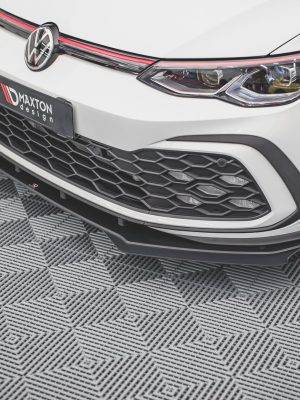 Volkswagen Golf GTI / GTE / Gtd / R-line Mk8 - Lâmina frontal STREET PRO + Splitters | VWGO8GTICNC-FD1BRB+FSF1G | Produto Maxton Design distribuído por Unicartuning.
