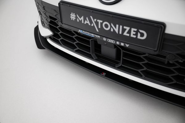 Volkswagen Golf GTI / GTE / R-line Mk8 (facelift) - Lâmina frontal STREET PRO + Splitters | VWGO8FGTICNC-FD1BRB+FSF1G | Produto Maxton Design distribuído por Unicartuning. Volkswagen Golf GTI / GTE / R-line Mk8 (facelift) - Lâmina frontal STREET PRO + Splitters | VWGO8FGTICNC-FD1BRB+FSF1G | Produto Maxton Design distribuído por Unicartuning.