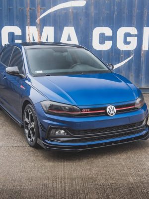 Volkswagen Polo GTI Mk6 - Lâmina frontal STREET PRO + Splitters | VWPO6GTICNC-FD3BRB+FSF1G | Produto Maxton Design distribuído por Unicartuning. Volkswagen Polo GTI Mk6 - Lâmina frontal STREET PRO + Splitters | VWPO6GTICNC-FD3BRB+FSF1G | Produto Maxton Design distribuído por Unicartuning.