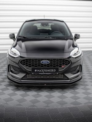 Ford Fiesta ST Mk8 (facelift) - Lâmina frontal STREET PRO | FOFI8FSTCNC-FD1B | Produto Maxton Design distribuído por Unicartuning.