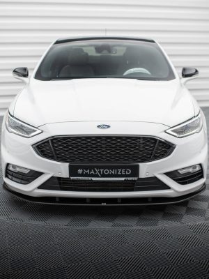 Ford Mondeo Sport Mk5 (facelift) / Fusion Sport Mk2 (facelift) - Lâmina frontal STREET PRO | FOMO5FSPORTCNC-FD1B | Produto Maxton Design distribuído por Unicartuning.