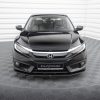 Honda Civic Mk10 - Lâmina frontal STREET PRO | HOCI10CNC-FD1BRB | Produto Maxton Design distribuído por Unicartuning.