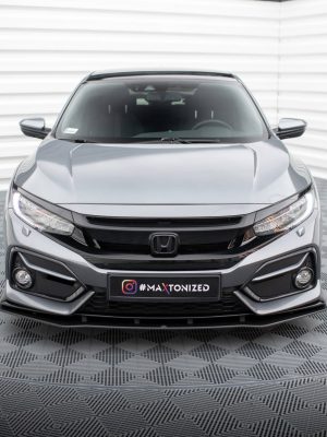 Honda Civic Sport Mk 10 (facelift) - Lâmina frontal STREET PRO | HOCI10SPORTCNC-FD1BRB | Produto Maxton Design distribuído por Unicartuning.