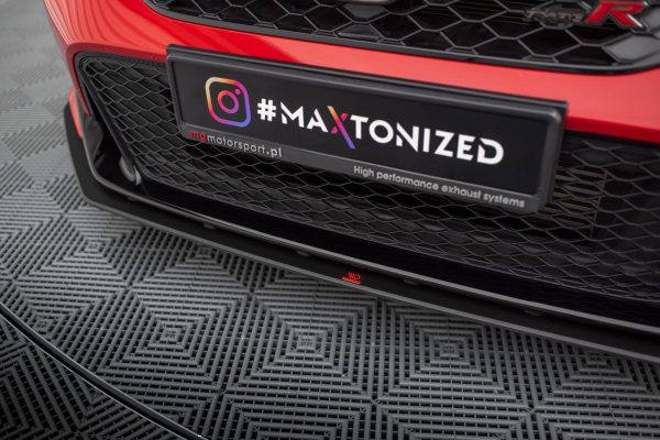 Honda Civic Type-R Mk 11 - Lâmina frontal STREET PRO | HOCI11TYPERCNC-FD1B | Produto Maxton Design distribuído por Unicartuning.