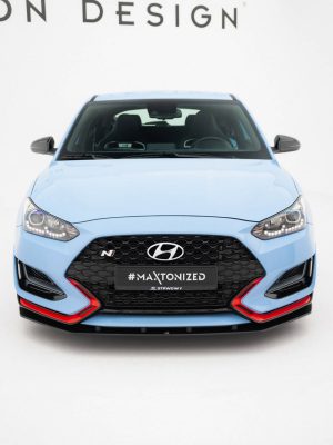 Hyundai Veloster N Mk2 - Lâmina frontal STREET PRO | HYVE2NCNC-FD1BRB | Produto Maxton Design distribuído por Unicartuning.