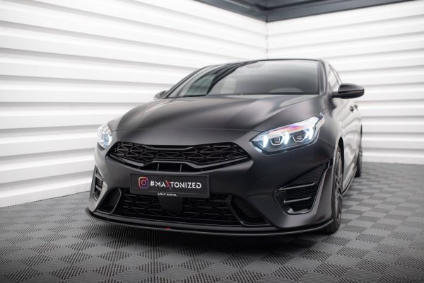 Kia Proceed GT Mk3 (facelift) / Ceed GT / GT - Line Mk1 (facelift) - Lâmina frontal STREET PRO | KICE3FPROGTCNC-FD1B | Produto Maxton Design distribuído por Unicartuning.