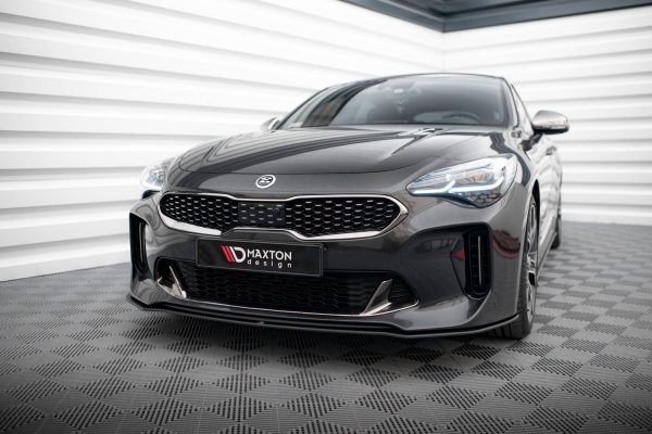 Kia Stinger GT / GT-line / Standard Mk1 - Lâmina frontal STREET PRO | KIST1GTLINECNC-FD1B | Produto Maxton Design distribuído por Unicartuning. Kia Stinger GT / GT-line / Standard Mk1 - Lâmina frontal STREET PRO | KIST1GTLINECNC-FD1B | Produto Maxton Design distribuído por Unicartuning.