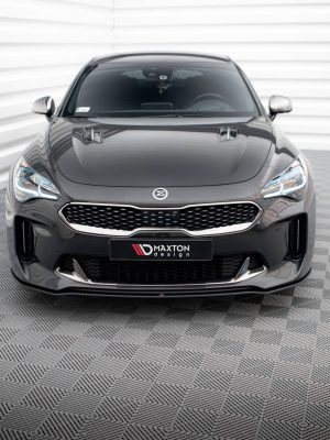 Kia Stinger GT / GT-line / Standard Mk1 - Lâmina frontal STREET PRO | KIST1GTLINECNC-FD1BRB | Produto Maxton Design distribuído por Unicartuning.
