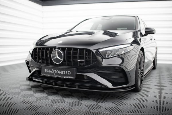 Mercedes-AMG A35 W177 (facelift) - Lâmina frontal STREET PRO | MEA177F35CNC-FD1B | Produto Maxton Design distribuído por Unicartuning. Mercedes-AMG A35 W177 (facelift) - Lâmina frontal STREET PRO | MEA177F35CNC-FD1B | Produto Maxton Design distribuído por Unicartuning.