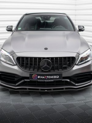 Mercedes-AMG C63 Sedan / Estate W205 (facelift) - Lâmina frontal STREET PRO | MEC205F63CNC-FD1BRB | Produto Maxton Design distribuído por Unicartuning.