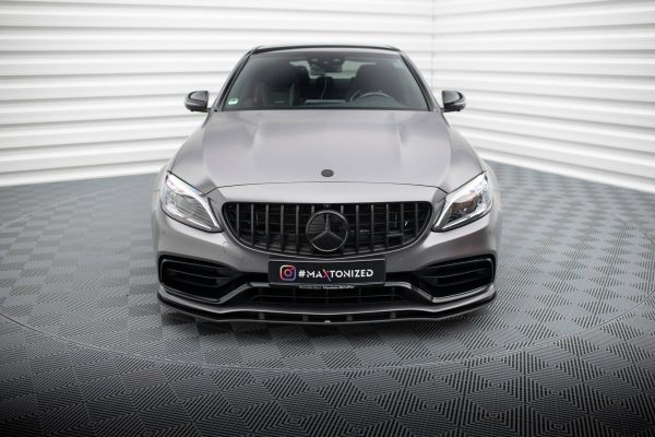 Mercedes-AMG C63 Sedan / Estate W205 (facelift) - Lâmina frontal STREET PRO | MEC205F63CNC-FD1BRB | Produto Maxton Design distribuído por Unicartuning.