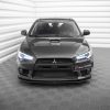 Mitsubishi Lancer Evo X - Lâmina frontal STREET PRO | MILA10EVOCNC-FD4BRB | Produto Maxton Design distribuído por Unicartuning.