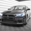 Mitsubishi Lancer Evo X - Lâmina frontal STREET PRO | MILA10EVOCNC-FD4BRB | Produto Maxton Design distribuído por Unicartuning.