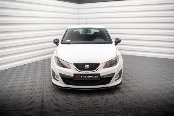 Seat Ibiza Cupra Sport Coupé Mk4 - Lâmina frontal STREET PRO | SEIB4SCCNC-FD1B | Produto Maxton Design distribuído por Unicartuning. Seat Ibiza Cupra Sport Coupé Mk4 - Lâmina frontal STREET PRO | SEIB4SCCNC-FD1B | Produto Maxton Design distribuído por Unicartuning.