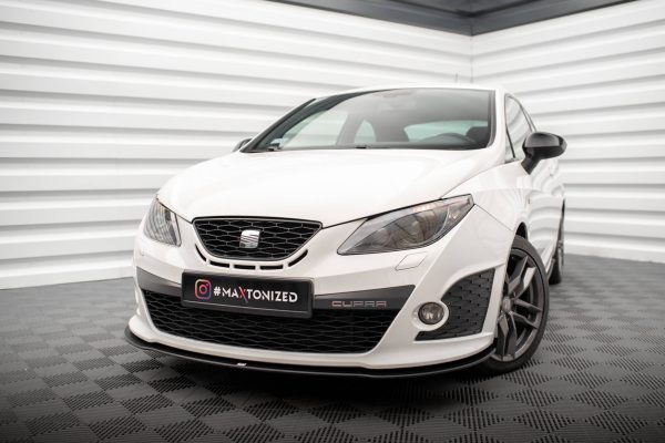 Seat Ibiza Cupra Sport Coupé Mk4 - Lâmina frontal STREET PRO | SEIB4SCCNC-FD1B | Produto Maxton Design distribuído por Unicartuning. Seat Ibiza Cupra Sport Coupé Mk4 - Lâmina frontal STREET PRO | SEIB4SCCNC-FD1B | Produto Maxton Design distribuído por Unicartuning.