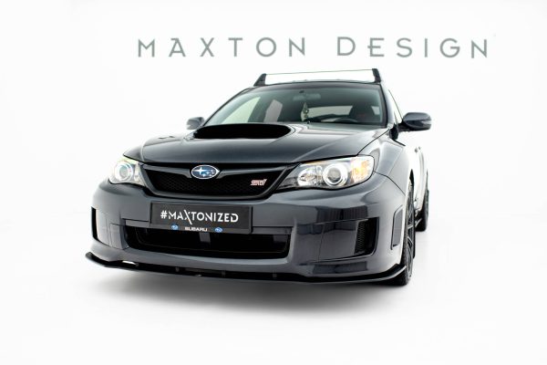 Subaru Impreza WRX STI Mk3 (facelift) - Lâmina frontal STREET PRO | SUIM3FWRXSTICNC-FD1BRB | Produto Maxton Design distribuído por Unicartuning.