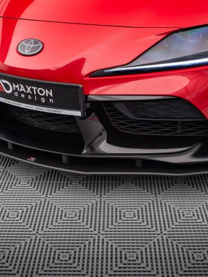 Toyota Supra Mk5 - Lâmina frontal STREET PRO | TOSU5CNC-FD1BRB | Produto Maxton Design distribuído por Unicartuning.
