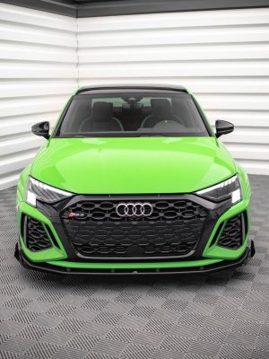 Audi RS3 8Y - Lâmina frontal STREET PRO V.1 + Splitters | AURS38YCNC-FD1BRB+FSF1G | Produto Maxton Design distribuído por Unicartuning. Audi RS3 8Y - Lâmina frontal STREET PRO V.1 + Splitters | AURS38YCNC-FD1BRB+FSF1G | Produto Maxton Design distribuído por Unicartuning.