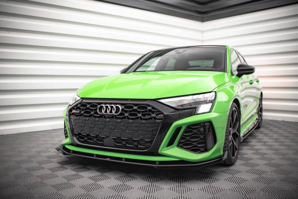 Audi RS3 8Y - Lâmina frontal STREET PRO V.1 + Splitters | AURS38YCNC-FD1BRB+FSF1G | Produto Maxton Design distribuído por Unicartuning. Audi RS3 8Y - Lâmina frontal STREET PRO V.1 + Splitters | AURS38YCNC-FD1BRB+FSF1G | Produto Maxton Design distribuído por Unicartuning.
